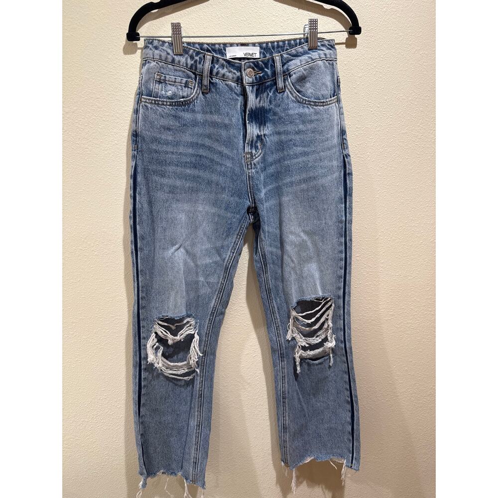 Womens high-waisted Vervet Jeans distressed size 25 jeans